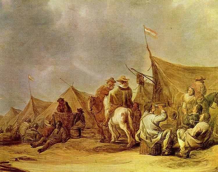 Aelbert Cuyp Ruhepause im Lager